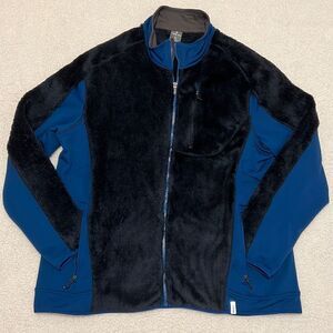 Lands’ End Polartec men’s blue jacket xlarge